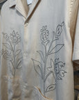 Kingsley AOE Shirt Ivory with Black Stitch
