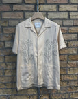 Kingsley AOE Shirt Ivory with Black Stitch