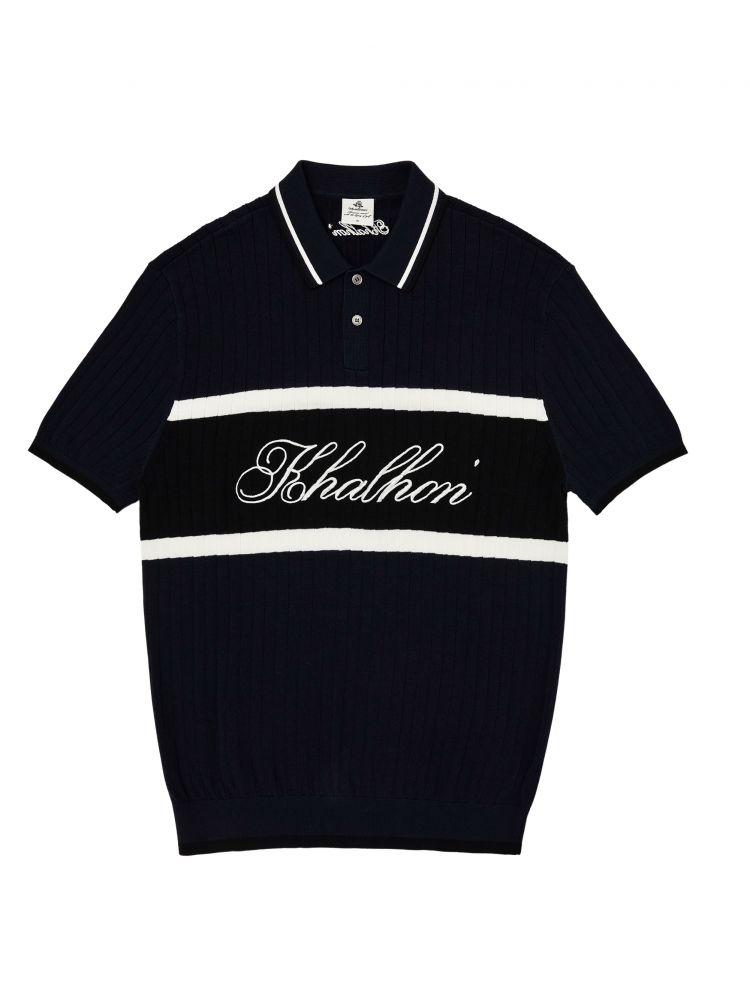 Khalhon Regent Knit Polo Navy – KULTIQ