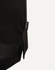 Raglan Sleeve Mesh Polo Black