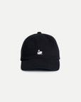 Swan Logo Cotton Twill Cap - Black