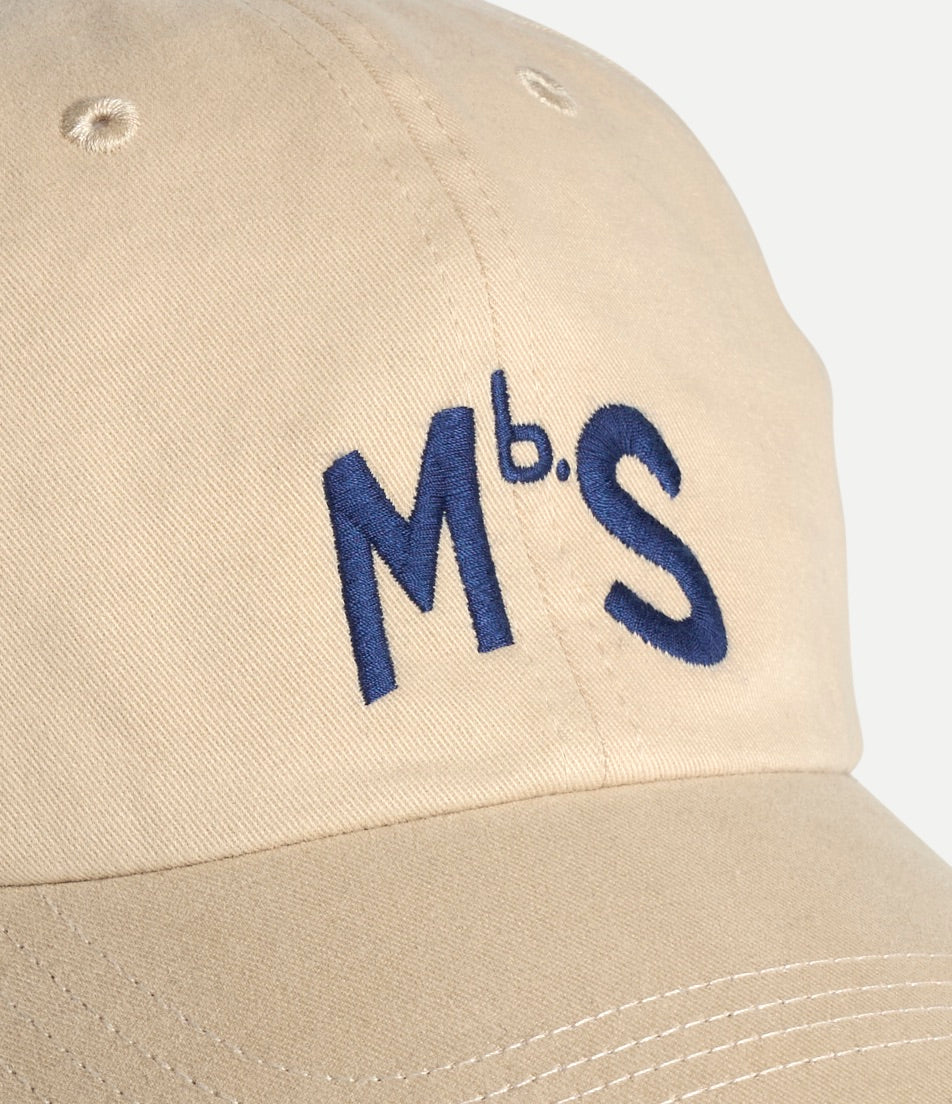 MbS Logo Cotton Twill Cap - Light Khaki – Lost Looper