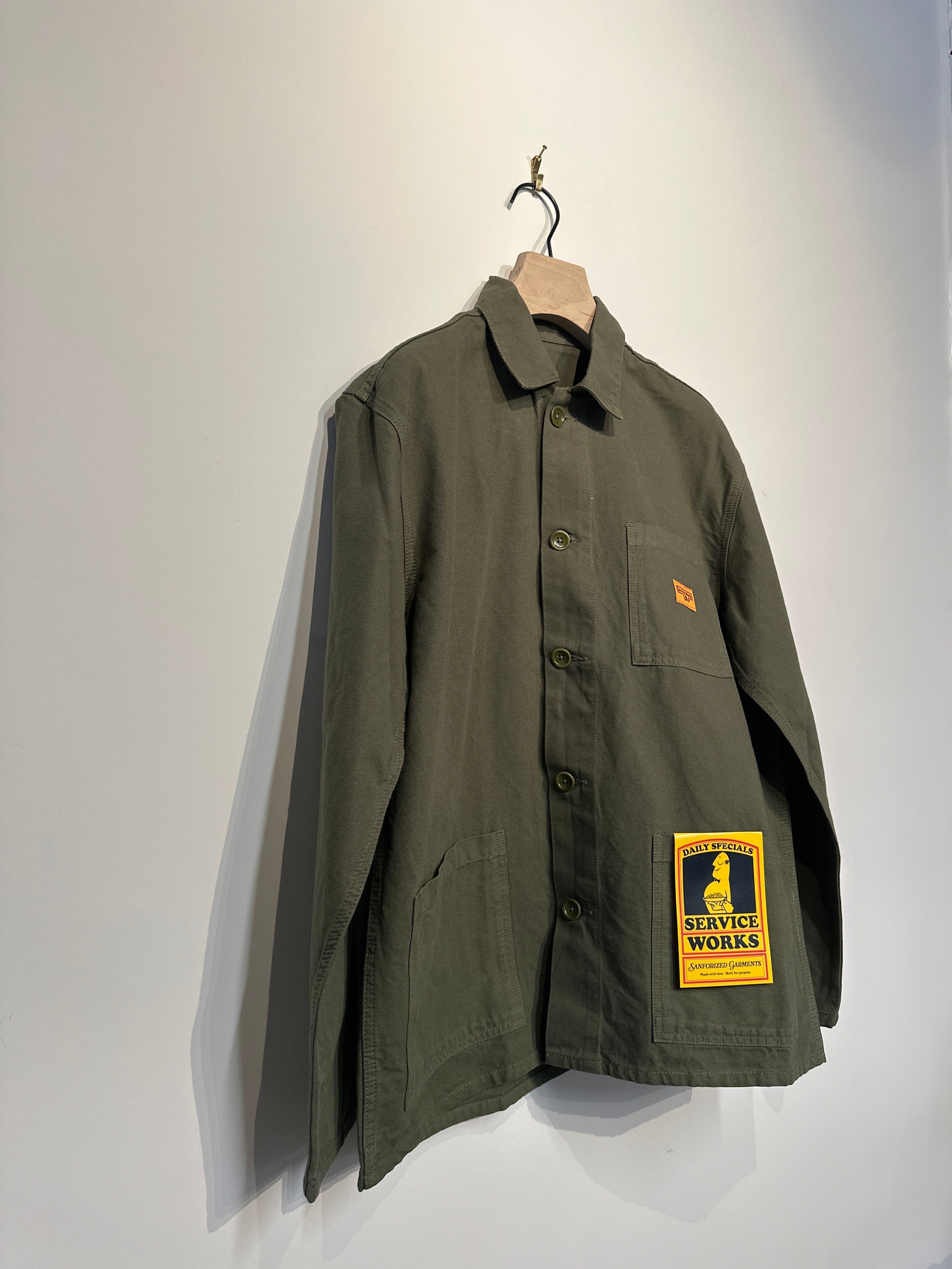 Canvas Chore Jacket - Olive – Lost Looper