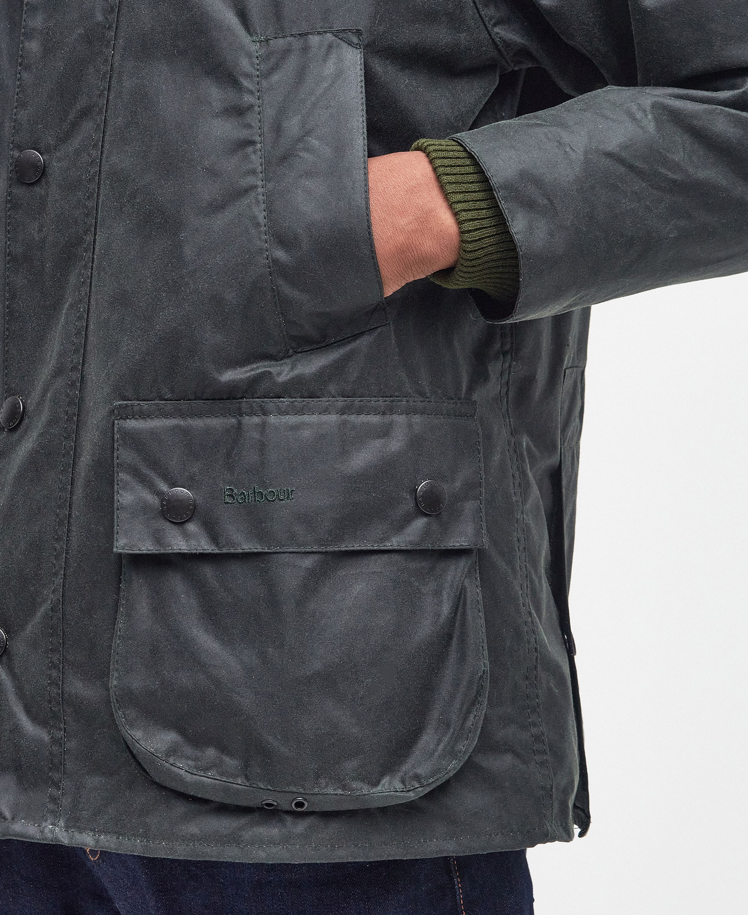 Barbour Bedale® Waxed Jacket Sage – KULTIQ Barbour Bedale® Waxed Jacket Sage – KULTIQ