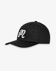 M Script Chainstitch Painters Hat Black