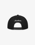 M Script Chainstitch Painters Hat Black