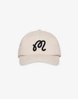 M Script Chainstitch Painters Hat Ivory