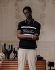 Khalhon Regent Knit Polo Navy