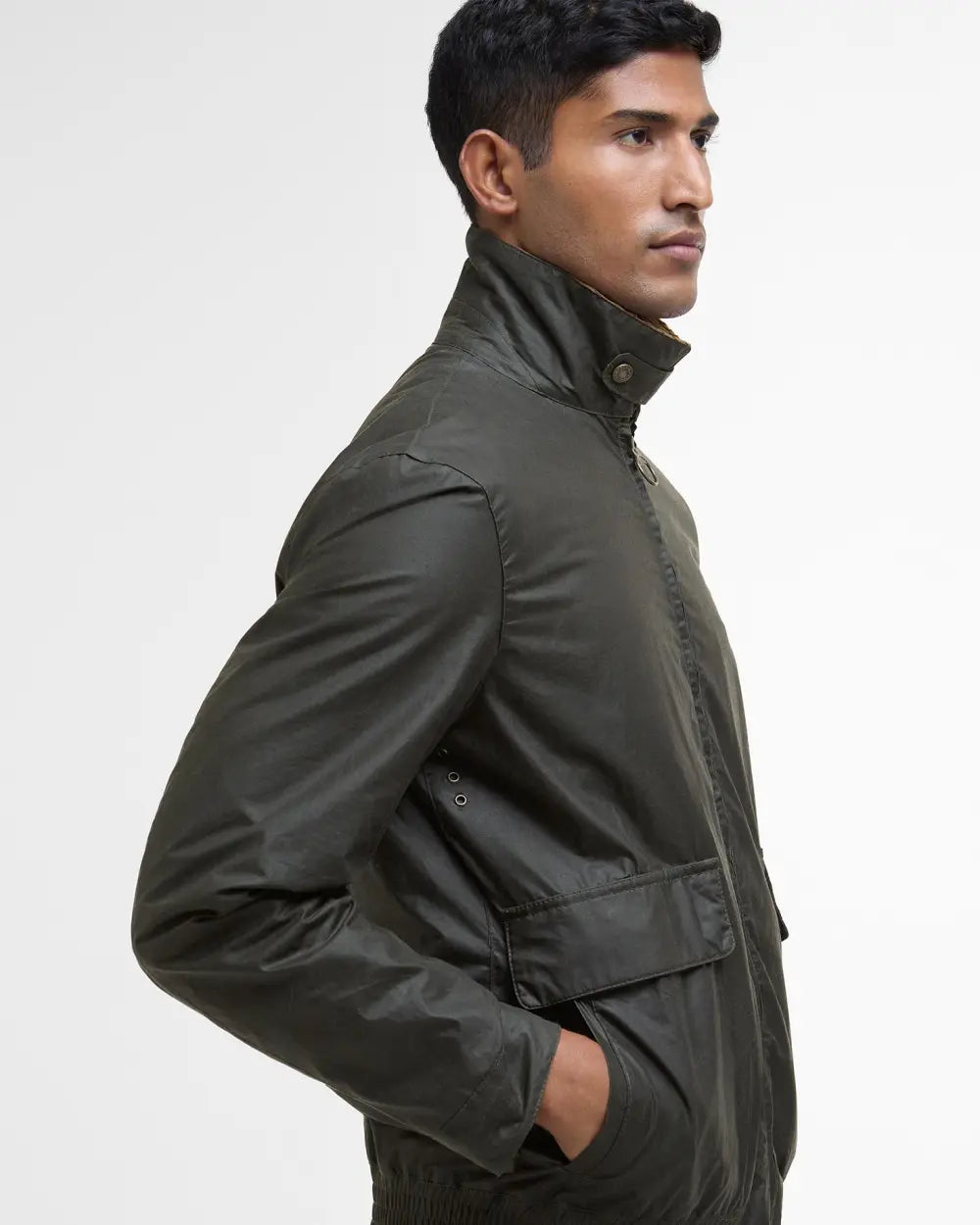 Newbury Waxed Jacket Archive Olive/Heritage Check