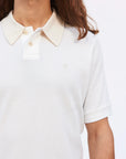 Oversized Retro Polo Shirt White