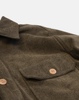 Dark Green Cotton Overshirt