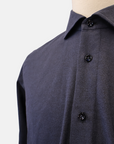 Navy Cotton Dress Shirt