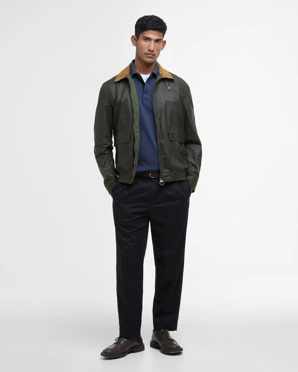 Newbury Waxed Jacket Archive Olive/Heritage Check