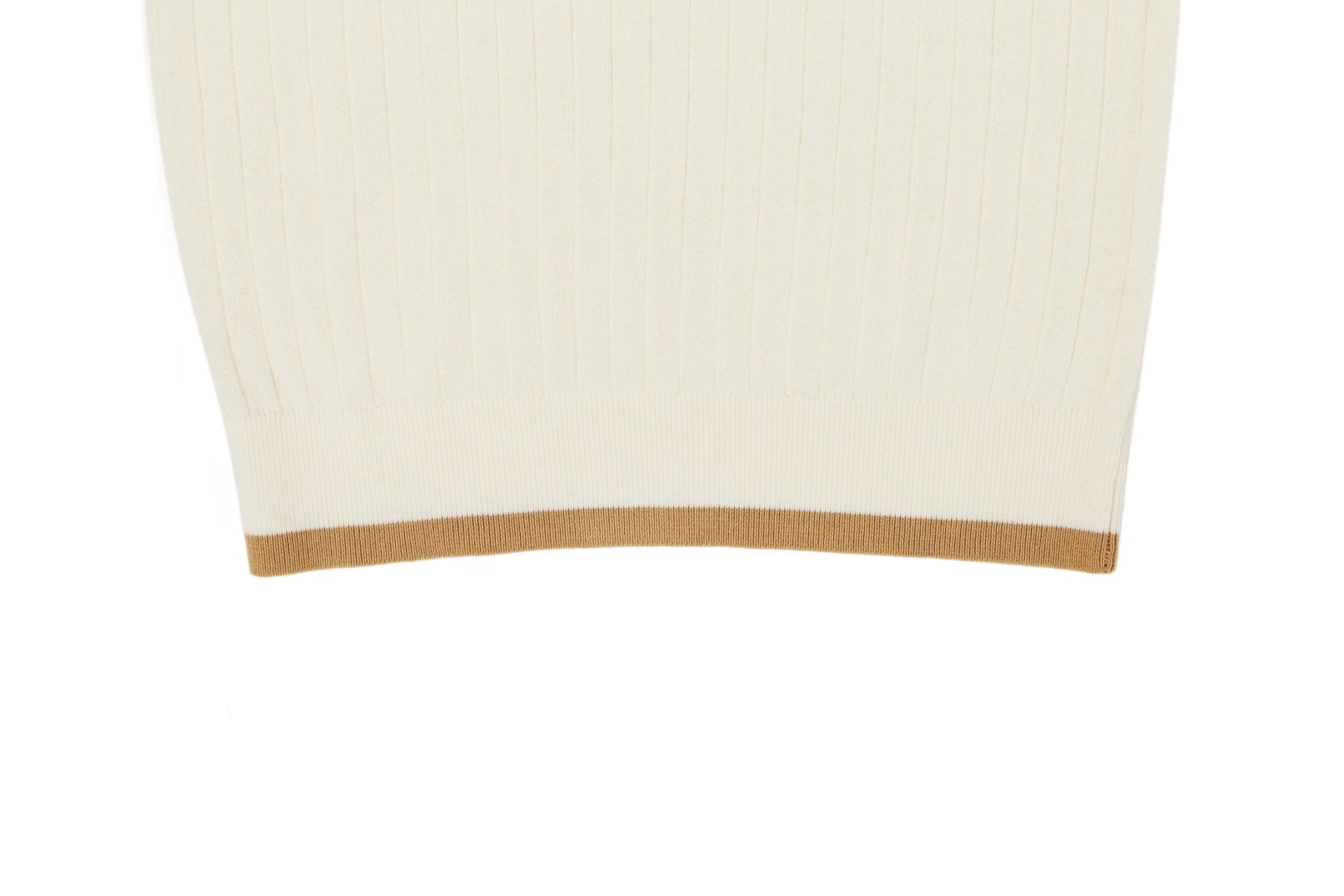 Khalhon Regent Knit Polo Cream