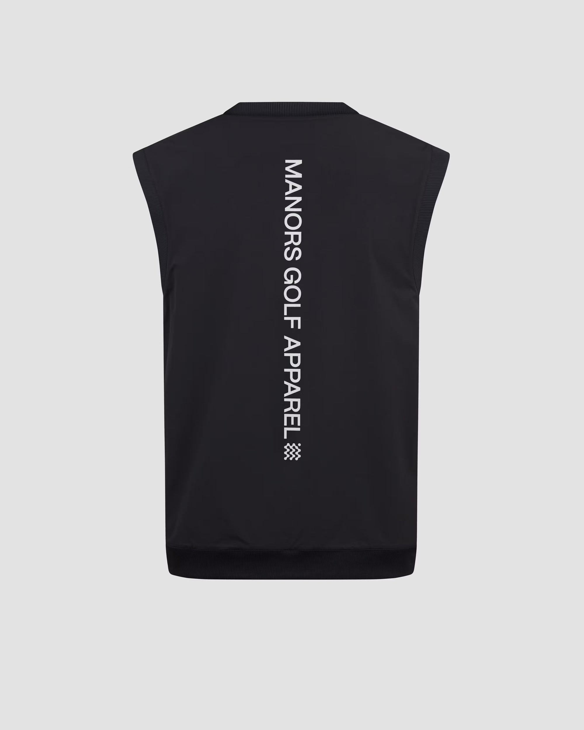 Reversible V-Neck Vest Black/Check