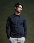 CLUB - Long Sleeve Polo Onyx