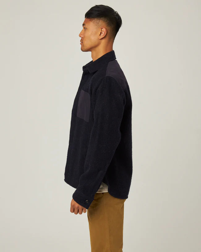 Barn Shacket Navy