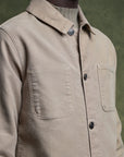 CLAUDEL - Moleskin Painter's Jacket Beige