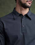 CLUB - Long Sleeve Polo Onyx