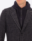 Jacket Bristol With Detachable Hood Blue