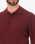 Knit Polo London Wine