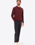 Knit Polo London Wine