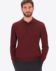Knit Polo London Wine