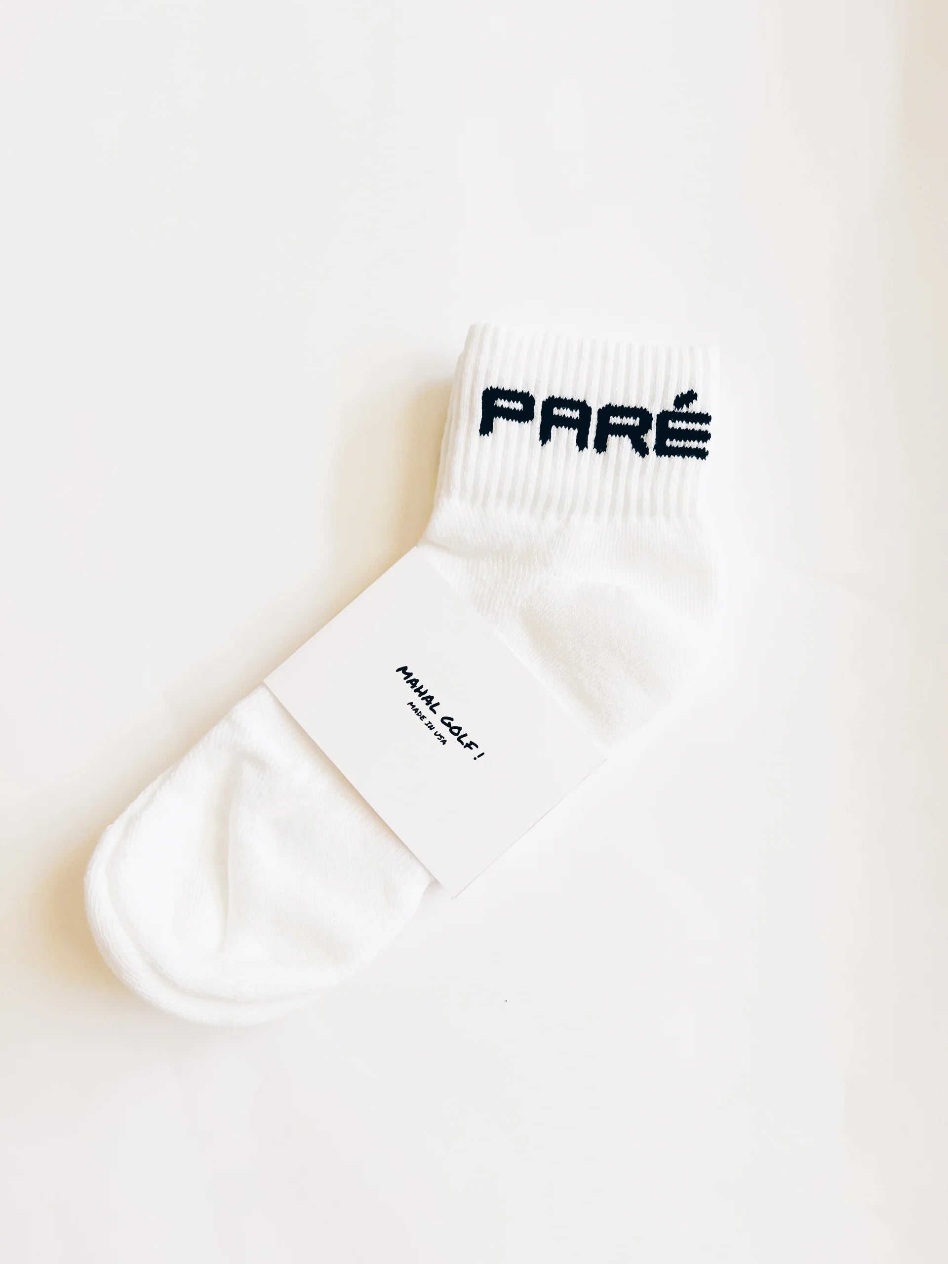 Paré Quarter Sock White