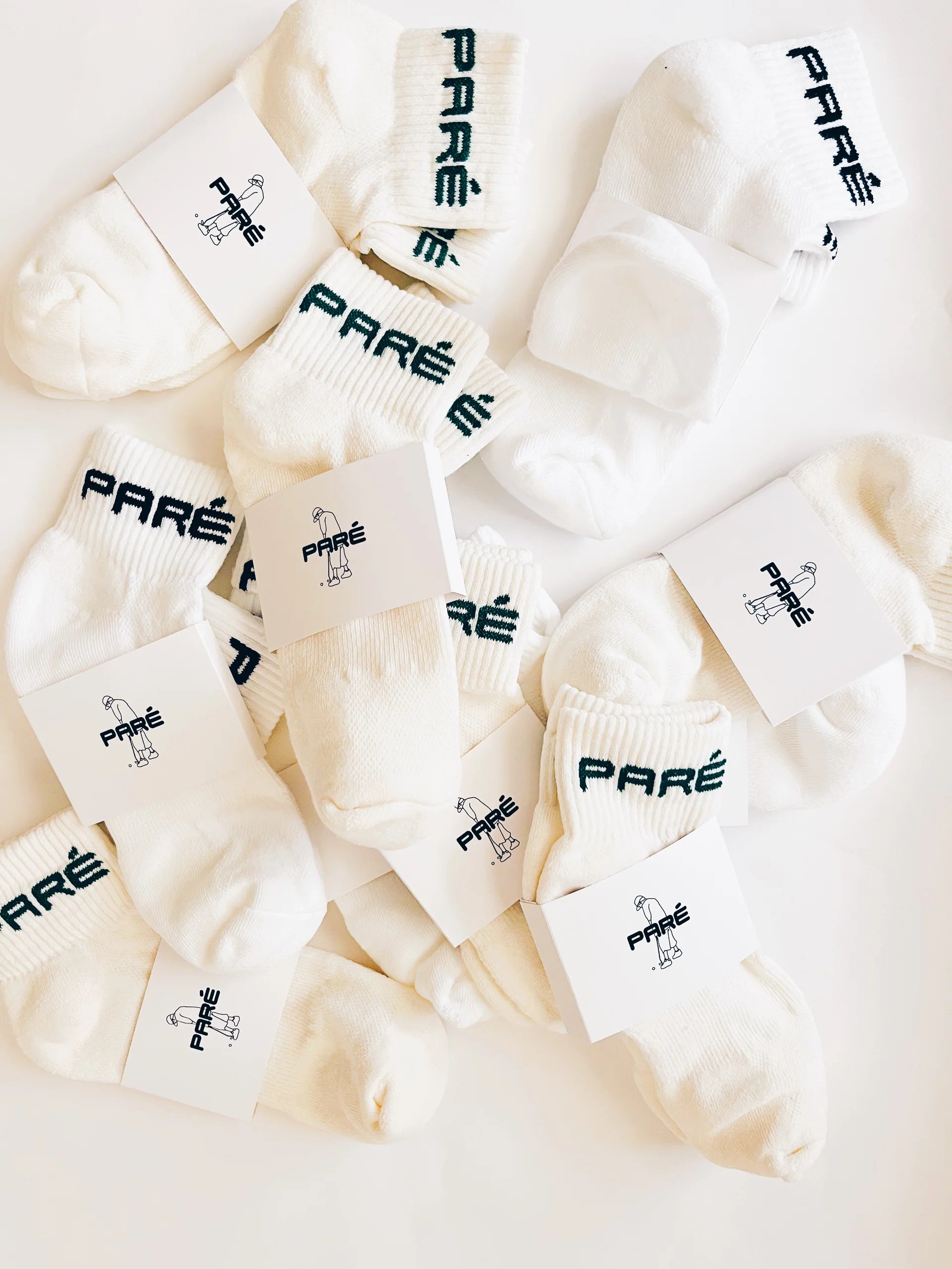 Paré Quarter Sock White