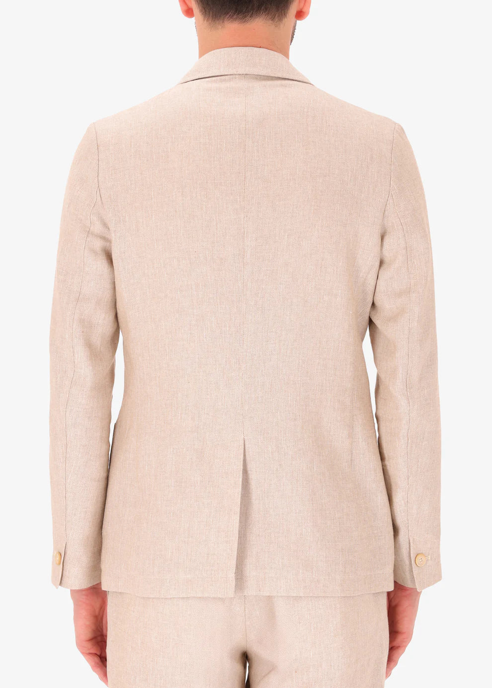 Linen Blend Fabric Jacket Certo Rope