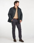 Barbour Stratford Waxed Jacket Navy