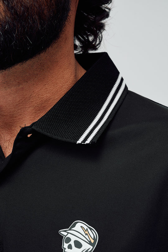 Skull Caddie Tips Polo - Black