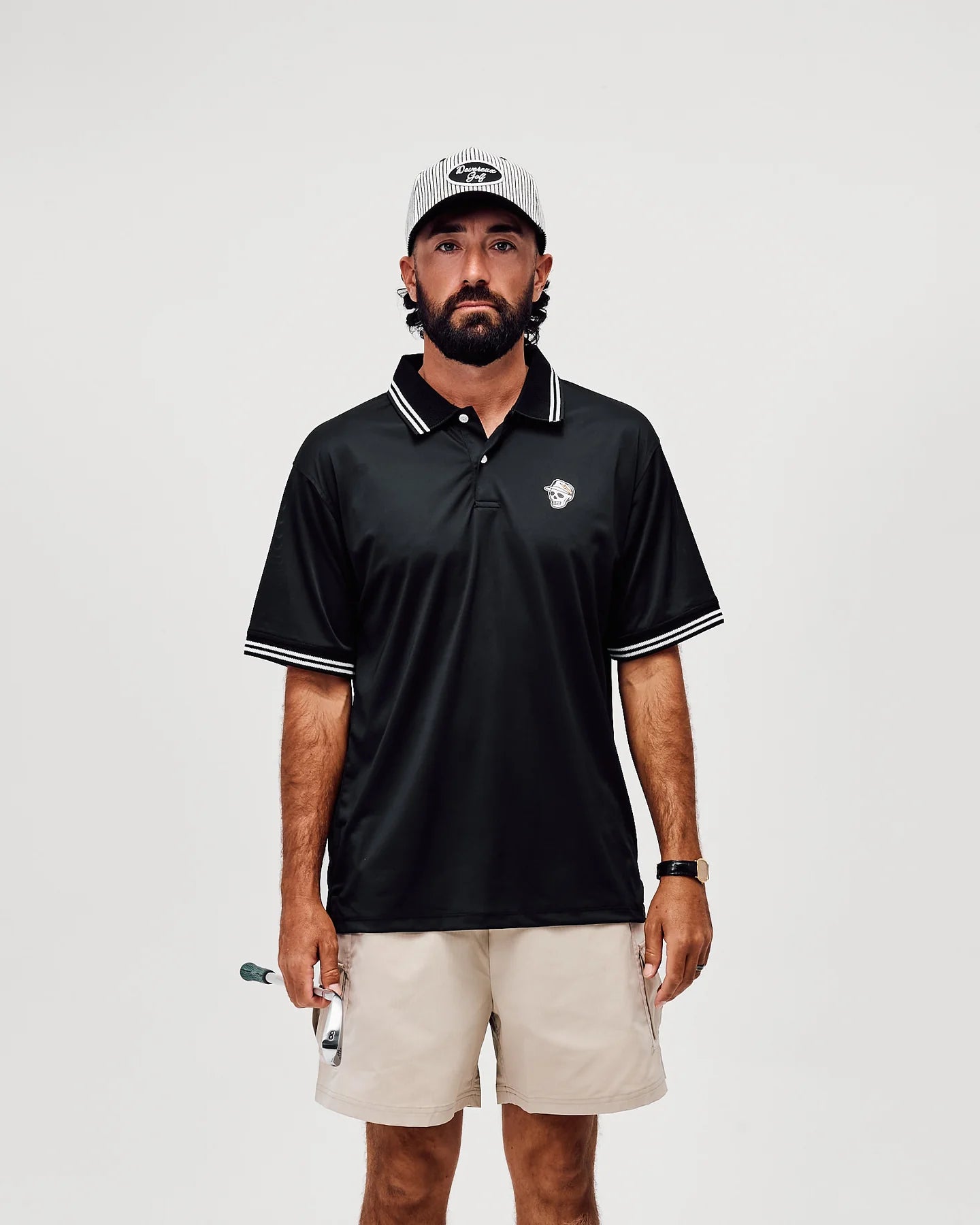 Skull Caddie Tips Polo - Black
