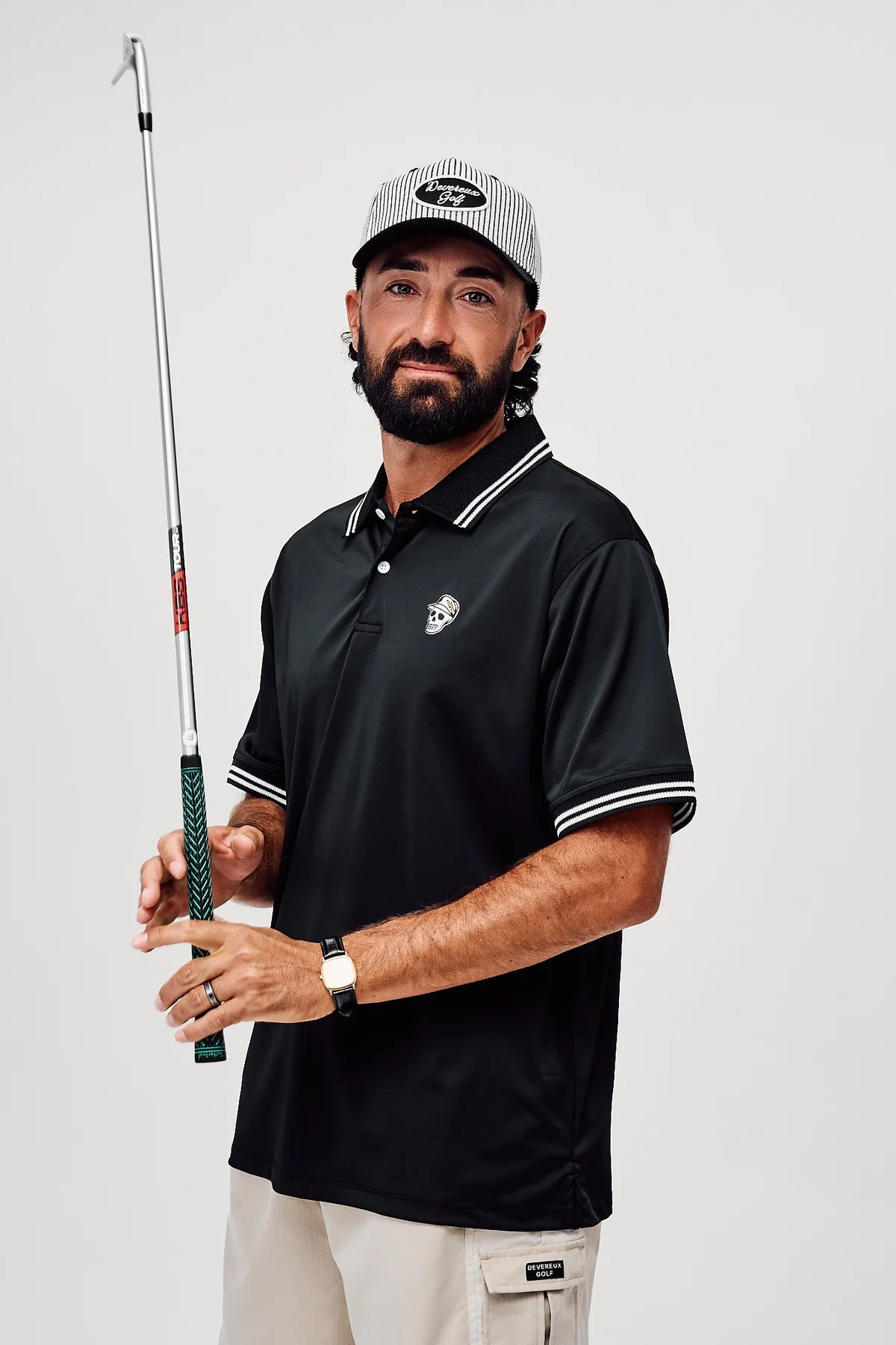 Skull Caddie Tips Polo - Black