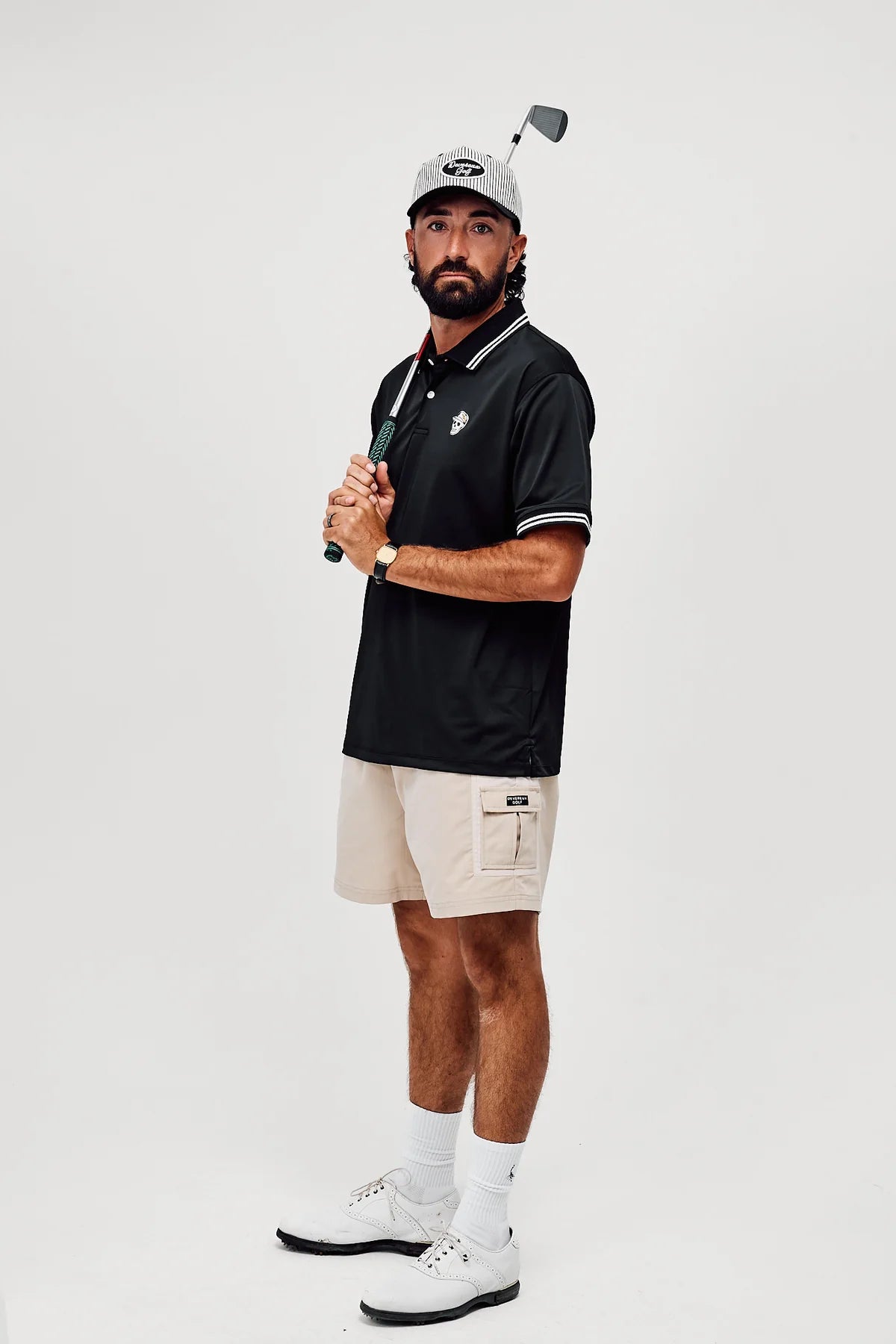 Skull Caddie Tips Polo - Black