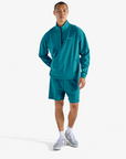 Performance Quarter Zip Shell Pullover Azzurra