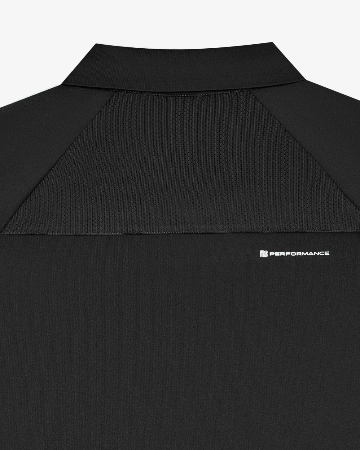 Performance Zip Raglan Polo Black